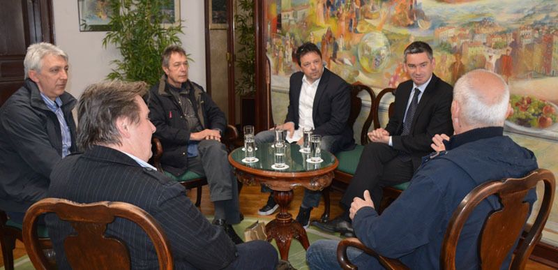 Na prijemu za Anelide kod Borisa Miletića