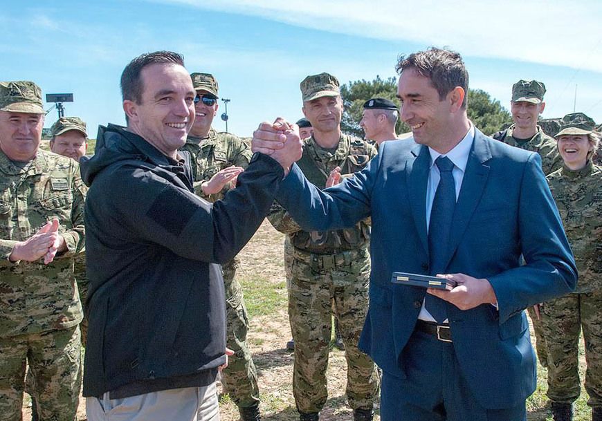 Ministar obrane Josip Buljević i načelnik Medulina Goran Buić
