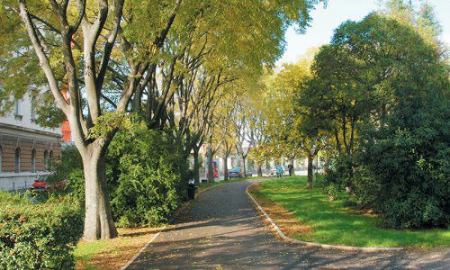 Prva lokacija podzemnih posuda je Park grada Graza